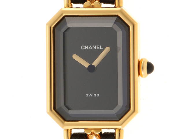 CHANEL シャネル プルミエール Mサイズ 腕時計 H0001 ゴールドメッキ ...