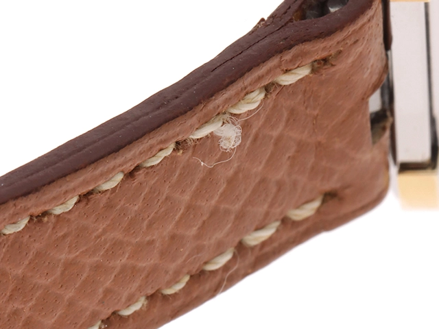 HERMES エルメス　クロアジュール　CR1.240 ホワイト文字盤 ステンレス／ゴールドメッキ クオーツ【430】2148103636486