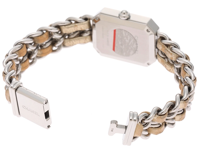 CHANEL シャネル レディース腕時計 プルミエールロックS-M 1000本限定 クオーツ H5584 シャンパンミラー文字盤 ステンレス/革 本体のみ【433】