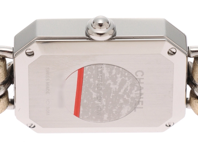 CHANEL シャネル レディース腕時計 プルミエールロックS-M 1000本限定 クオーツ H5584 シャンパンミラー文字盤 ステンレス/革 本体のみ【433】