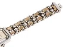 CHANEL　シャネル　レディース腕時計　プルミエールロックS-M　1000本限定　クオーツ　H5584　シャンパンミラー文字盤　ステンレス/革　本体のみ【433】