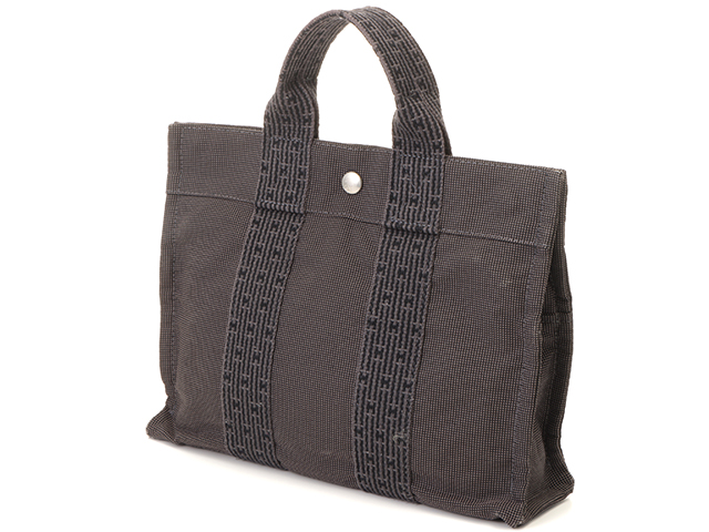 HERMES エルメス エールライントート バッグ PM グレー【472】YI