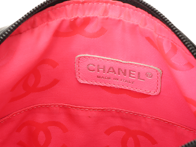 CHANEL シャネル カンボンラインミディアムポシェット ブラック CHANEL シャネル カンボンラインミディアムポシェット ブラック