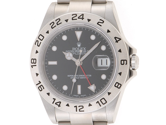 ROLEX　ロレックス　エクスプローラーII　16570　ブラック　自動巻き　ステンレス　【432】　2148103640520