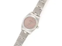 ROLEX  ロレックス　オイスター　パーペチュアル　ピンク文字盤/SS　76080【471】N