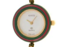 GUCCI グッチ 時計 チェンジベゼル 1100－L クォーツ レディース GP ホワイト文字盤【430】2148103641459  の購入なら「質」の大黒屋（公式）