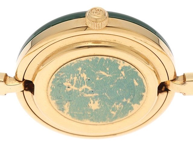 GUCCI　グッチ　時計　チェンジベゼル　1100－L　クォーツ 　レディース　GP　ホワイト文字盤【430】2148103641459