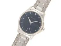 GUCCI　グッチ　Gタイムレス　YA126440　メンズ　SS　ネイビー文字盤　クォーツ　【436】2148103641794