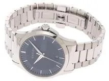 GUCCI　グッチ　Gタイムレス　YA126440　メンズ　SS　ネイビー文字盤　クォーツ　【436】2148103641794