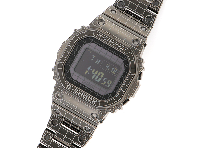 CASIO カシオ G-SHOCK FULL METAL グリッドトンネル GMW-B5000CS-1JR SS タフソーラー  【460】2148103641855