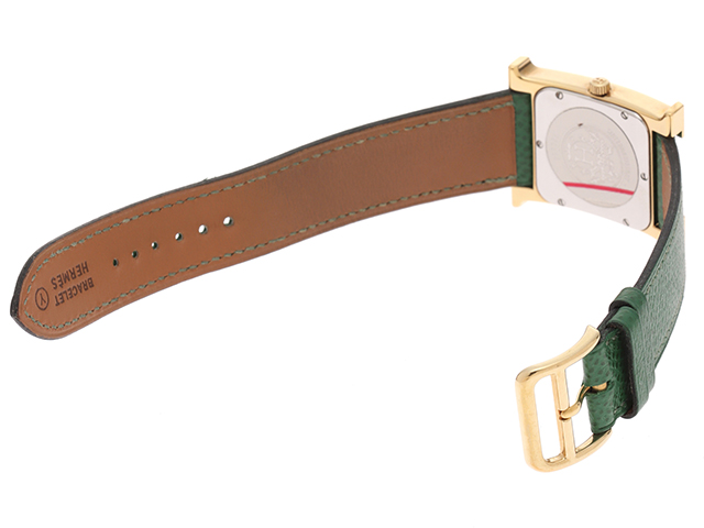 HERMES エルメス Hウォッチ HH1.501 GP/レザー 男女兼用クオーツ