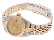 F番 ROLEX ロレックス 時計 デイトジャスト 79173G シャンパンゴールド文字盤 10Pダイヤ YG/SS 自動巻き レディース (2148103642371) M【200】