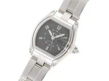 Cartier カルティエ 腕時計 ロードスターLM W62002V3 スティール ブラック文字盤 自動巻き 2002年正規品【472】SJ