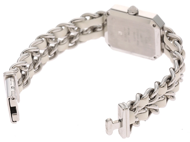 CHANEL シャネル レディース時計 プルミエールS ホワイトシェル文字盤 SS/革 クオーツ H1639【434】