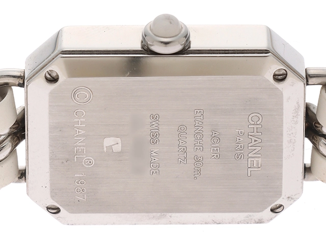 CHANEL シャネル レディース時計 プルミエールS ホワイトシェル文字盤 SS/革 クオーツ H1639【434】