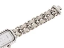 CHANEL シャネル レディース時計 プルミエールS ホワイトシェル文字盤 SS/革 クオーツ H1639【434】