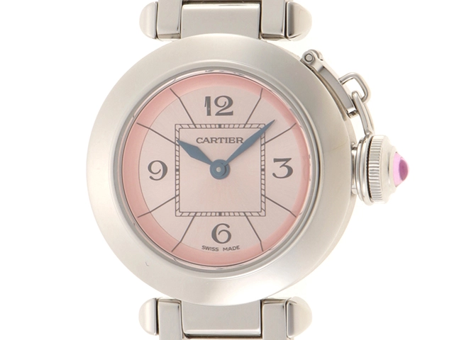 Cartier カルティエ 腕時計 ミス パシャ W3140008 ピンク文字盤 ...