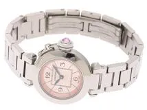 Cartier カルティエ 腕時計 ミス パシャ W3140008 ピンク文字盤 ステンレススチール クオーツ 2012年並行品【472】SJ