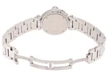 Cartier カルティエ 腕時計 ミス パシャ W3140008 ピンク文字盤 ステンレススチール クオーツ 2012年並行品【472】SJ