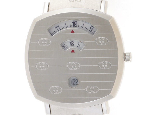 GUCCI グッチ 腕時計 グリップウォッチ YA157410 シルバー文字盤 