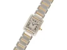 Cartier　カルティエ　タンクフランセーズSM　W51007Q4　ステンレススチール/イエローゴールド　クォーツ　レディース　腕時計（2148103643101）【200】C