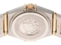 OMEGA　オメガ　レディース時計　コンステレーション　ミニ　ダイヤベゼル 12PD　シェル文字盤　1267.75　クォーツ　ステンレス/イエローゴールド【430】2148103643125