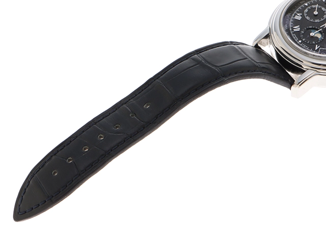 ZENITH ゼニス 腕時計 クロノマスター ムーンフェイズ 01.0240.410 ステンレス/アリゲーターベルト ブラック文字盤 自動巻き【472】SJ