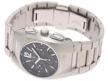 BVLGARI　ブルガリ　エルゴン　クロノ　EG35SCH　ブラック文字盤　SS　オートマチック　自動巻き【431】