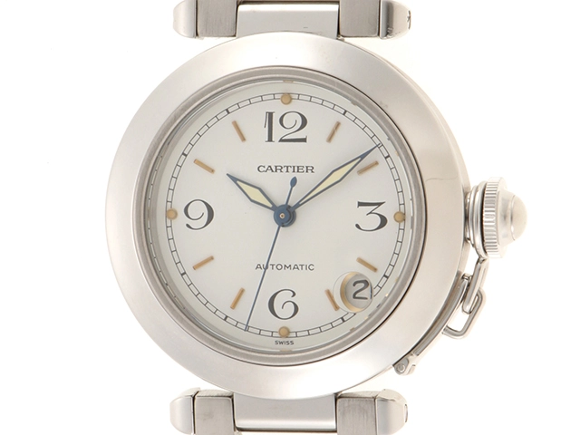 Cartier カルティエ パシャC W31015M7 ホワイト SS 自動巻き
