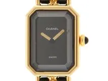 CHANEL　シャネル　プルミエールM　H0001　GP/革　女性用クオーツ時計【473】