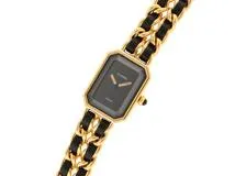 CHANEL　シャネル　プルミエールM　H0001　GP/革　女性用クオーツ時計【473】