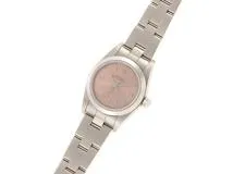 ROLEX　ロレックス　オイスター　パーペチュアル　76080　ピンク文字盤　ステンレス　SS　F番　レディース　2005年11月ギャラ　自動巻き　2148103643507【432】