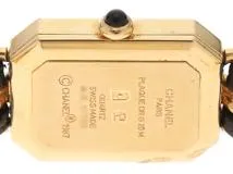 CHANEL 　シャネル 　プルミエールM　 H0001 　黒文字盤 　GP/SS  　 クオーツ 　レディース　【436】　2148103643644