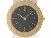 BVLGARI ブルガリ 腕時計 ブルガリブルガリ BB26SGD ブラック文字盤 ステンレス／K18イエローゴールド クォーツ【472】SJ