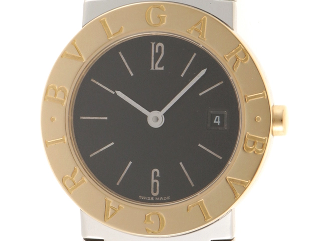 BVLGARI ブルガリ 腕時計 ブルガリブルガリ BB26SGD ブラック文字盤 ステンレス／K18イエローゴールド クォーツ【472】SJ  の購入なら「質」の大黒屋（公式）