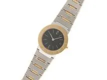 BVLGARI ブルガリ 腕時計 ブルガリブルガリ BB26SGD ブラック文字盤 ステンレス／K18イエローゴールド クォーツ【472】SJ