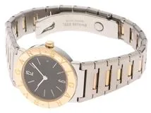 BVLGARI ブルガリ 腕時計 ブルガリブルガリ BB26SGD ブラック文字盤 ステンレス／K18イエローゴールド クォーツ【472】SJ