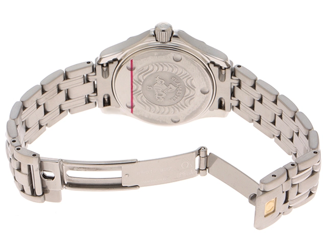 OMEGA　オメガ　シーマスター300m　2283.80　ステンレス　ブルー　女性用クオーツ時計【473】