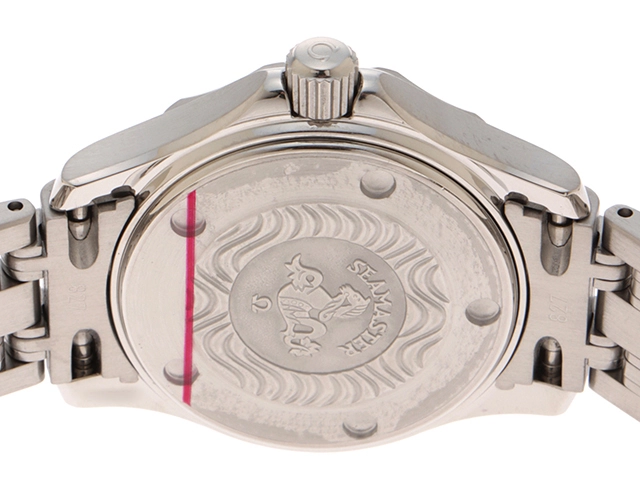 OMEGA　オメガ　シーマスター300m　2283.80　ステンレス　ブルー　女性用クオーツ時計【473】