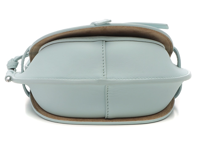 LOEWE　ロエベ　ゲートデュアルバッグミニ　ブルーアイスバーグ　カーフ　ジャカード　【472】