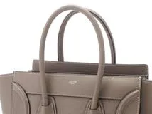 CELINE　セリーヌ　ラゲージ　マイクロ　スリ　カーフ　ハンドバッグ【472】RKT