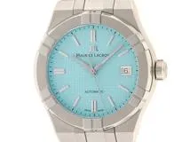 MAURICE LACROIX　モーリスラクロア　アイコン オートマティック リミテッド サマーエディション 39MM 世界限定888本　AI6007-SS00F-431-C　ステンレス　SS　ターコイズブルー　メンズ　自動巻き【432】2148103644870