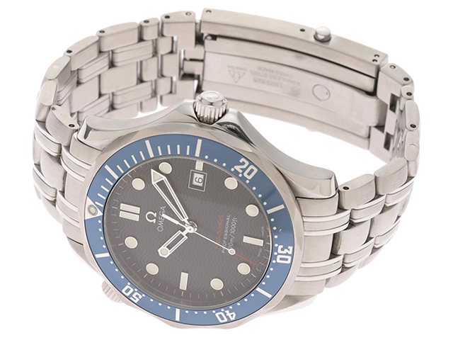 OMEGA　オメガ　シーマスター300m　2221.80.00　ステンレス　ブルー　男性用クオーツ時計【473】