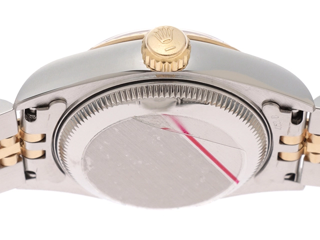 ROLEX　ロレックス W番　94年～95年代　デイトジャスト　レディース　ゴールド文字盤　10Pダイヤモンド　自動巻き　69173G　ステンレス/イエローゴールド【430】2148103645259
