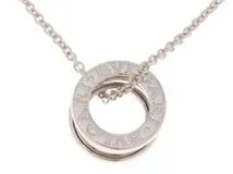 BVLGARI ブルガリ 貴金属・ジュエリー B-zero1 ネックレス 旧型 ホワイトゴールド⁽750刻印⁾ 11.8g【430】2148103645372