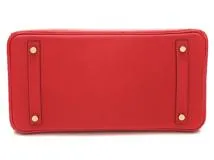 HERMES　エルメス　バーキン30　ルージュヴィフ　ゴールド金具　オーストリッチ　Y刻印　【432】2148103645426