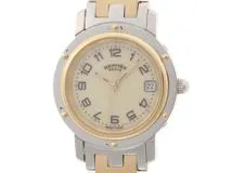 HERMES　エルメス　レディース　クオーツ　クリッパー　　アイボリー　CL4.220【431】2148103645914