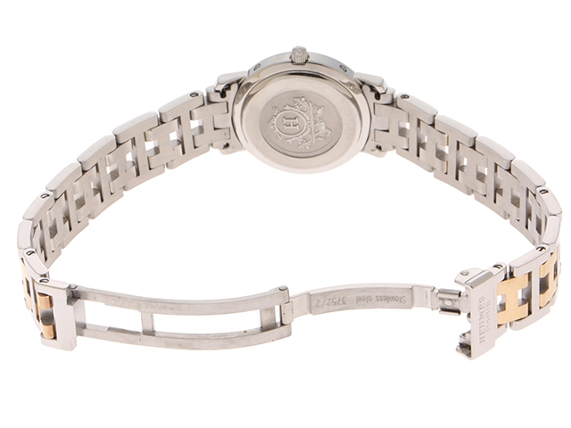 HERMES エルメス レディース クオーツ クリッパー アイボリー CL4.220【431】2148103645914