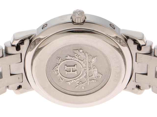 HERMES エルメス レディース クオーツ クリッパー アイボリー CL4.220【431】2148103645914
