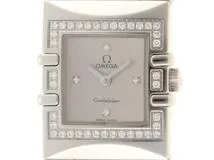 OMEGA　　オメガ　　コンステレーション　　クアドラ　　ダイヤベゼル　　シルバー文字盤　　SS　クオーツ　1528.36.00　レディース【436】　2148103645938